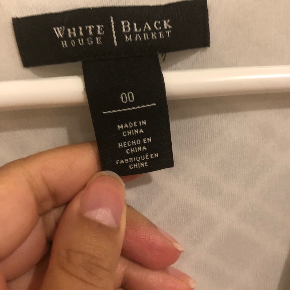 Whbm Cute And Comfy Twist-Front B/W Dress - image 4